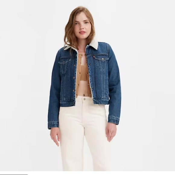 Levi’s XL Original Sherpa Trucker Jean Jacket - Picture 3 of 5